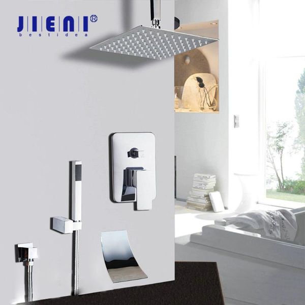 bathroom shower sets jieni 8/16 inch chrome polished set rainfall head ceiling mounted mixer brass bathtub faucet
bathroom shower sets jieni 8/16 inch chrome polished set rainfall head ceiling mounted mixer brass bathtub faucet