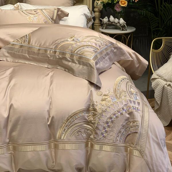 bedding sets light luxury wind 140s egyptian long staple cotton high-end four-piece set nordic style bed linen in embroidery
bedding sets light luxury wind 140s egyptian long staple cotton high-end four-piece set nordic style bed linen in embroidery