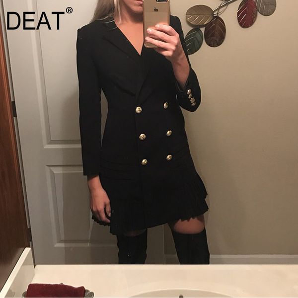 deat spring and winter full sleeves double breasted metal buttons slim suit dress female vestido wn46101l 210428, White
deat spring and winter full sleeves double breasted metal buttons slim suit dress female vestido wn46101l 210428, White