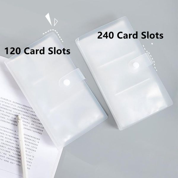 card holders 120/240 slots transparent storage book credit bank business id movie train ticket organizer po, Brown;gray
card holders 120/240 slots transparent storage book credit bank business id movie train ticket organizer po, Brown;gray