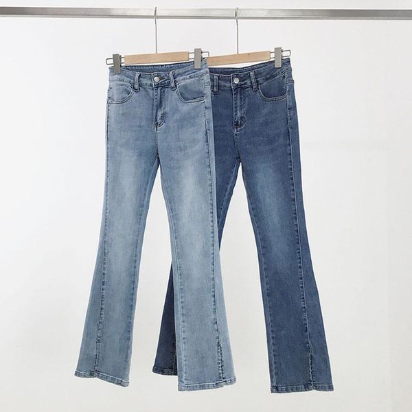 girls solid blue flare jean spring slim jeans bell bottoms women tight trousers with slit front bounce midwaist high pants 2021 women's
girls solid blue flare jean spring slim jeans bell bottoms women tight trousers with slit front bounce midwaist high pants 2021 women's