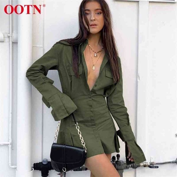 ootn pleated casual tunic dress white women shirt dress summer flare sleeve ladies office elegant short mini dresses green 210325, Black;gray
ootn pleated casual tunic dress white women shirt dress summer flare sleeve ladies office elegant short mini dresses green 210325, Black;gray