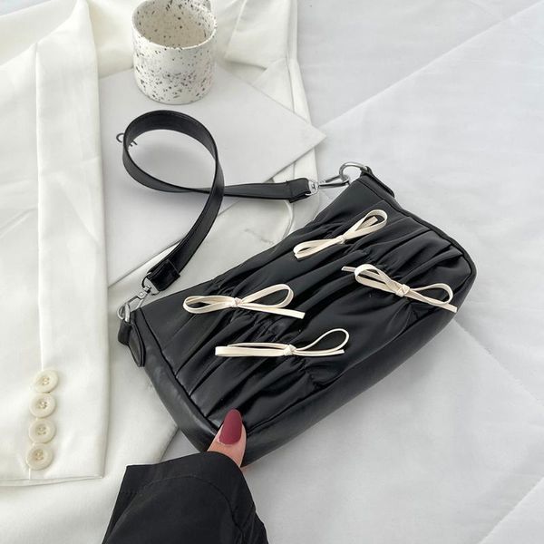 evening bags fashion women shoulder bag pu leather bowknot solid color underarm casual ladies pleated small purse zipper handbags
evening bags fashion women shoulder bag pu leather bowknot solid color underarm casual ladies pleated small purse zipper handbags