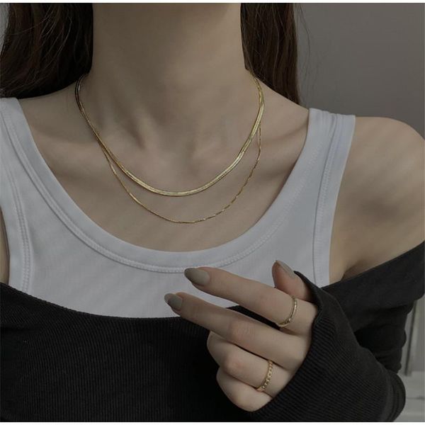 chains kpop women neck chain gold color choker necklace on the double layer pendant jewelry 2021 chocker collar for girl checker, Silver
chains kpop women neck chain gold color choker necklace on the double layer pendant jewelry 2021 chocker collar for girl checker, Silver