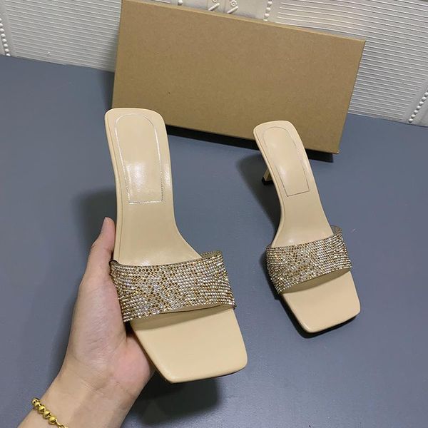 slippers lmcavasun 2021 one word square toe high heel summer sandals woemn thin female beige crystal, Black
slippers lmcavasun 2021 one word square toe high heel summer sandals woemn thin female beige crystal, Black