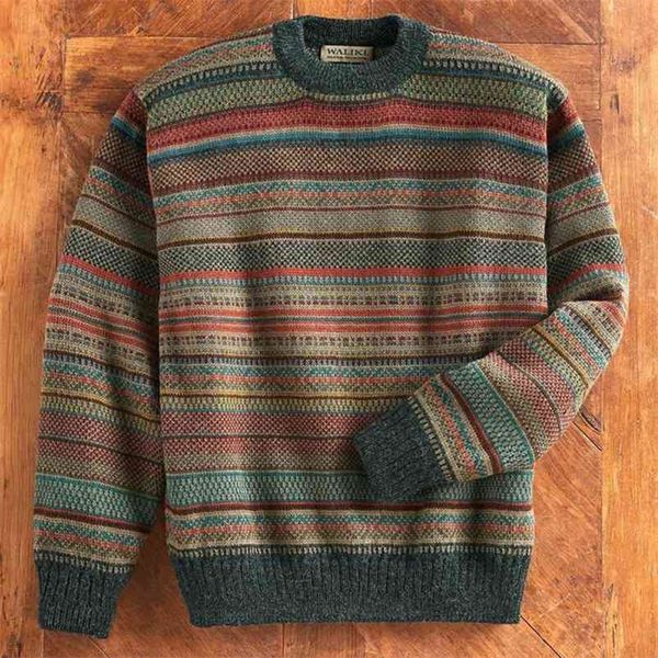 sweater men spring autumn printed knitted long sleeves retro casual style stripe pullover jumpers male warm 210818, White;black
sweater men spring autumn printed knitted long sleeves retro casual style stripe pullover jumpers male warm 210818, White;black