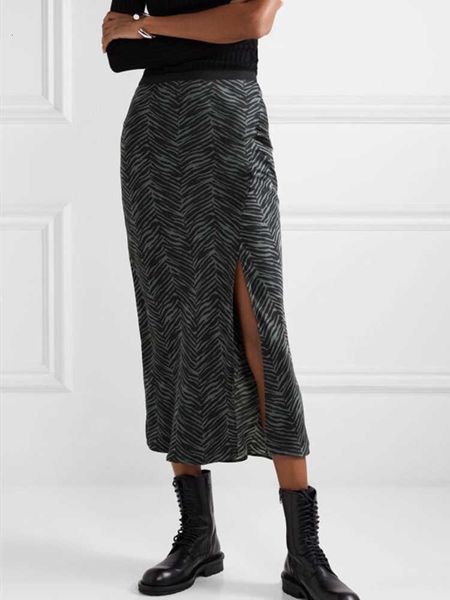 skirts skirts spring summer women silk midi skirt twill stripes print lady split long 9k1r, Black
skirts skirts spring summer women silk midi skirt twill stripes print lady split long 9k1r, Black