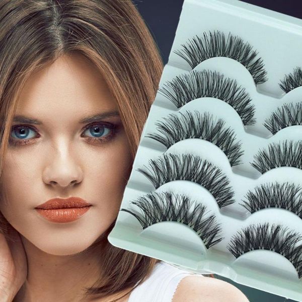 false eyelashes 5pairs natural long messy cross handmade stunning soft thick black eye lashes beauty makeup extension cosmetic
false eyelashes 5pairs natural long messy cross handmade stunning soft thick black eye lashes beauty makeup extension cosmetic