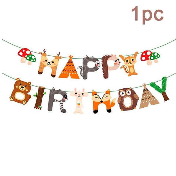 party decoration happy birthday banner animal world jungle safari supplies kids woodland forest garland theme
party decoration happy birthday banner animal world jungle safari supplies kids woodland forest garland theme