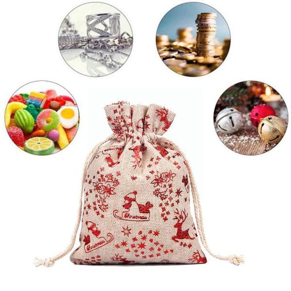 christmas decorations 50 pcs cotton linen bag in stock cross-border candy gift s3d1
christmas decorations 50 pcs cotton linen bag in stock cross-border candy gift s3d1