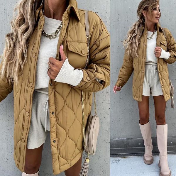 women's jackets yellow patchwork long sleeve turn down collar women jacket button pocket green autumn winter streetwear female s coat 2, Black;brown
women's jackets yellow patchwork long sleeve turn down collar women jacket button pocket green autumn winter streetwear female s coat 2, Black;brown