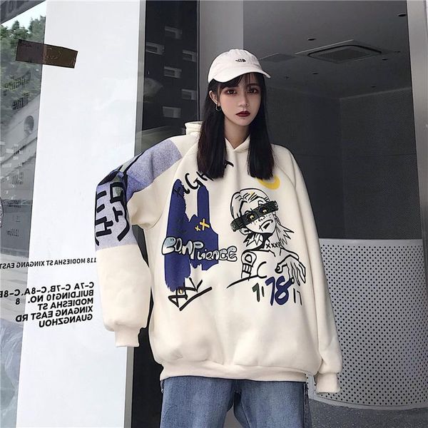 women's hoodies & sweatshirts women clothes couples sweatshirt cartoon print pullover korean hoodie lovers harajuku loose casual autumn, Black
women's hoodies & sweatshirts women clothes couples sweatshirt cartoon print pullover korean hoodie lovers harajuku loose casual autumn, Black