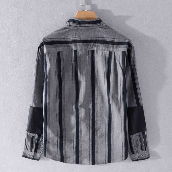 2021 arrival unique patchwork stripe 100% cotton brand shirts trend comfortable shirt for men camsieta chemise 2ppr, White
2021 arrival unique patchwork stripe 100% cotton brand shirts trend comfortable shirt for men camsieta chemise 2ppr, White