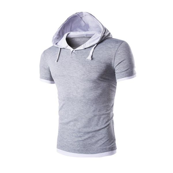 men's t-shirts summer men t-shirt casual solid hooded tees shirts male sportswear hoodie short sleeve mens camiseta hombre, White;black
men's t-shirts summer men t-shirt casual solid hooded tees shirts male sportswear hoodie short sleeve mens camiseta hombre, White;black