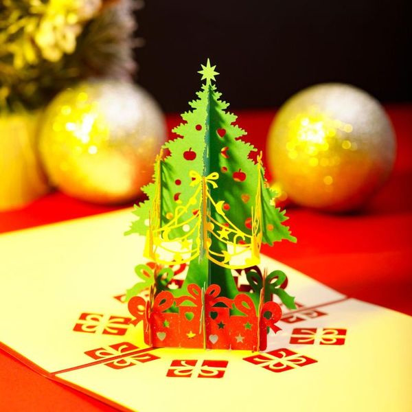 greeting cards christmas -up card 3d tree creative year anniversary gift postcard
greeting cards christmas -up card 3d tree creative year anniversary gift postcard