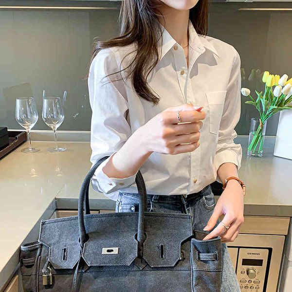 korean women shirts woman white shirt chiffon blouses for long sleeves office lady solid plus size 210427
korean women shirts woman white shirt chiffon blouses for long sleeves office lady solid plus size 210427