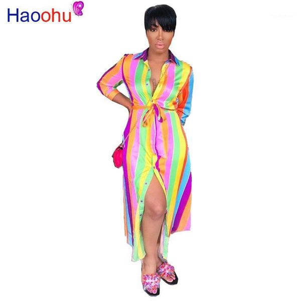 casual dresses rainbow striped shirt maxi dress long sleeve 2021 fall fashion women clothing vestidos elegant ladies, Black;gray
casual dresses rainbow striped shirt maxi dress long sleeve 2021 fall fashion women clothing vestidos elegant ladies, Black;gray