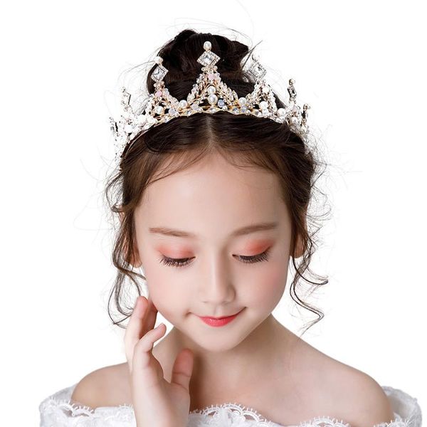hair accessories gold tiaras pearls crystal children's crown headdress princess girl headband diadems birthday gift, Slivery;white
hair accessories gold tiaras pearls crystal children's crown headdress princess girl headband diadems birthday gift, Slivery;white