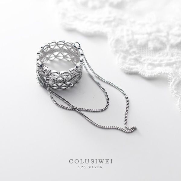cluster rings colusiwei silver 925 stelring chain ring for women hollow out lace adjudtable 2021 female jewelry gifts, Golden;silver
cluster rings colusiwei silver 925 stelring chain ring for women hollow out lace adjudtable 2021 female jewelry gifts, Golden;silver