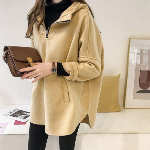 autumn and winter 2021 new loose bf hooded sweater women's pullover long sleeve hong kong chic thickened coat, Blue;black
autumn and winter 2021 new loose bf hooded sweater women's pullover long sleeve hong kong chic thickened coat, Blue;black