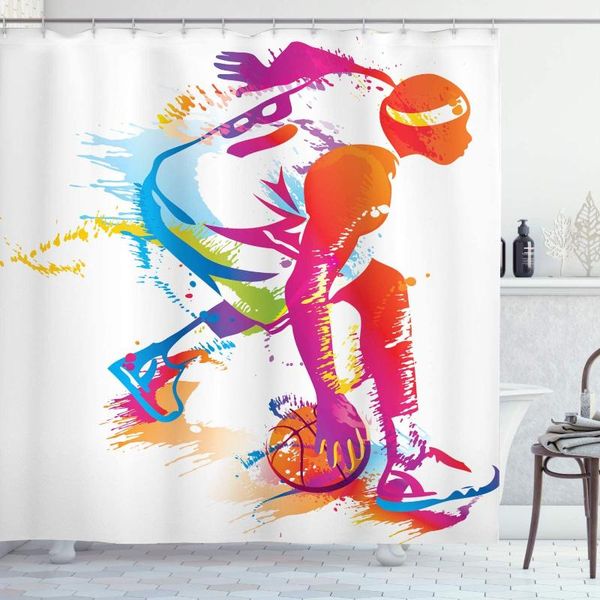 shower curtains sports curtain basketball player silhouettes with paint splashes shooting the 3 pointer moment bathroom decor set
shower curtains sports curtain basketball player silhouettes with paint splashes shooting the 3 pointer moment bathroom decor set