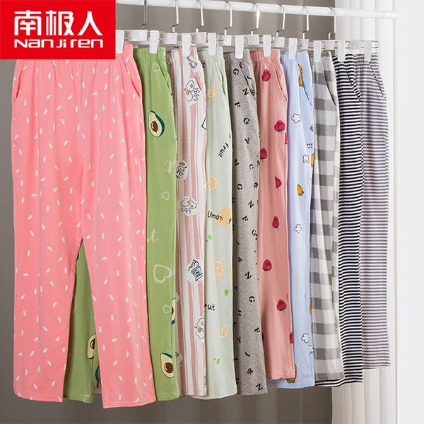 nanjiren women modal pajama sleepwear pants fashion female sleep pants elastic sleep bottoms casual home trousers 210319, Black;red
nanjiren women modal pajama sleepwear pants fashion female sleep pants elastic sleep bottoms casual home trousers 210319, Black;red
