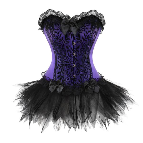 purple lingerie lace overlay overbust corset and dress showgirl dance with short skirt plus size s-2xl, Black;white
purple lingerie lace overlay overbust corset and dress showgirl dance with short skirt plus size s-2xl, Black;white