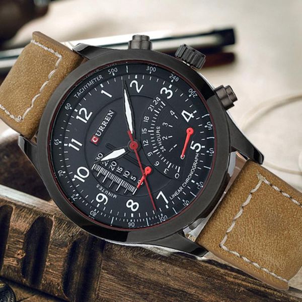 wristwatches curren stainless steel sport quartz watch men wristwatch male clock leather strap hodinky relojes hombre, Slivery;brown
wristwatches curren stainless steel sport quartz watch men wristwatch male clock leather strap hodinky relojes hombre, Slivery;brown