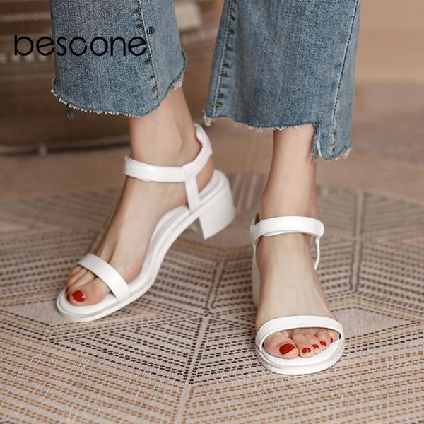 sandals bescone women concise hook & loop open toe genuine leather thick heel summer fashion commute lady shoes eo125, Black
sandals bescone women concise hook & loop open toe genuine leather thick heel summer fashion commute lady shoes eo125, Black
