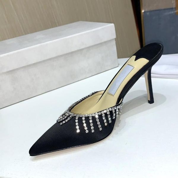 slippers mules sequins women sandals pumps indoor shoes woman ladies pointed toe cow leather outdoor fetish luxury, Black
slippers mules sequins women sandals pumps indoor shoes woman ladies pointed toe cow leather outdoor fetish luxury, Black