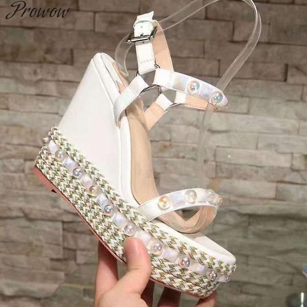 dress shoes prowow white platform sandals womenopen toe rivet wedges for women espadrilles runway high heels 12cm, Black
dress shoes prowow white platform sandals womenopen toe rivet wedges for women espadrilles runway high heels 12cm, Black