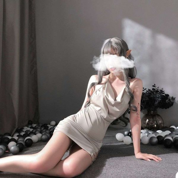 love as fun underwear lace sling chain pajamas suit women's nightdress home wear generation, Black;white
love as fun underwear lace sling chain pajamas suit women's nightdress home wear generation, Black;white