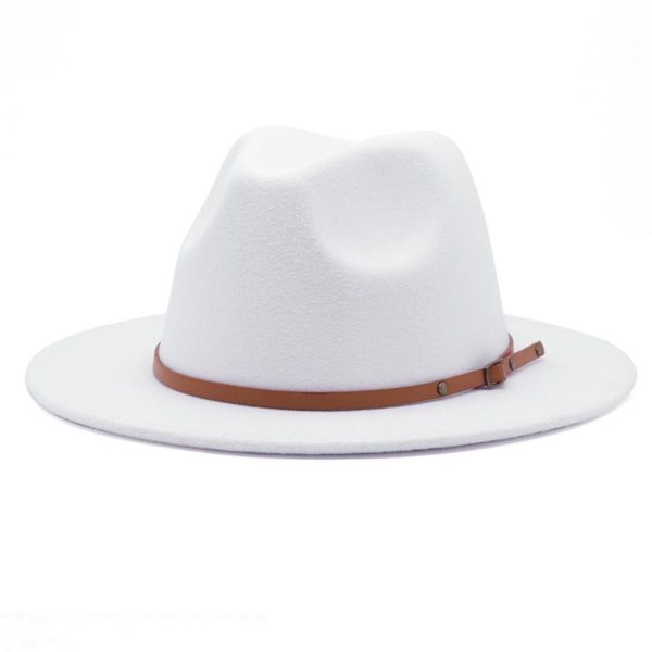 wide brim hats fashion winter belt buckle fedora hat for women men fall felt panama jazz white black color, Blue;gray
wide brim hats fashion winter belt buckle fedora hat for women men fall felt panama jazz white black color, Blue;gray