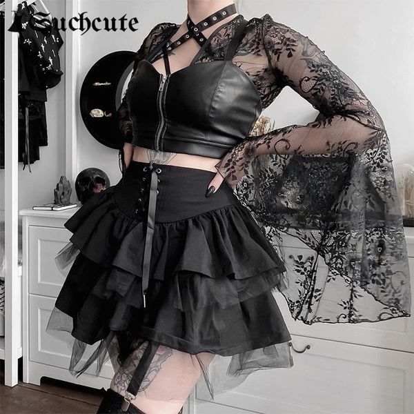 skirts goth aesthetic lace up mini for women dark academia mesh patchwork a-line punk style party black saias 3hqm
skirts goth aesthetic lace up mini for women dark academia mesh patchwork a-line punk style party black saias 3hqm