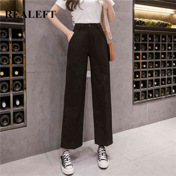 spring korean ol style women's pants casual wide leg pant high waist black elegant work loose trousers female 210428, Black;white
spring korean ol style women's pants casual wide leg pant high waist black elegant work loose trousers female 210428, Black;white