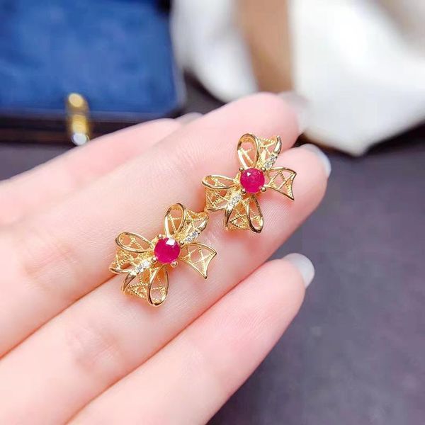stud natural 4*4 ruby gemstone bowknot earrings real s925 silver fine weddings jewelry for women meibapjfs, Golden;silver
stud natural 4*4 ruby gemstone bowknot earrings real s925 silver fine weddings jewelry for women meibapjfs, Golden;silver