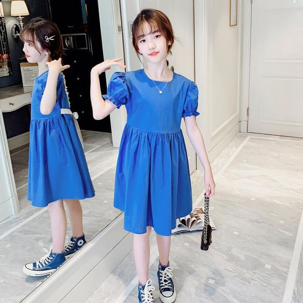 to 18 years dresses girl short sleeve blue summer dress for children teenage costume clothing with sashes 2021 girl's, Red;yellow
to 18 years dresses girl short sleeve blue summer dress for children teenage costume clothing with sashes 2021 girl's, Red;yellow