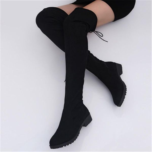 boots women winter flat over-the -knee high leg suede long slim skinny stretch velvet plus size 35-42 43, Black
boots women winter flat over-the -knee high leg suede long slim skinny stretch velvet plus size 35-42 43, Black