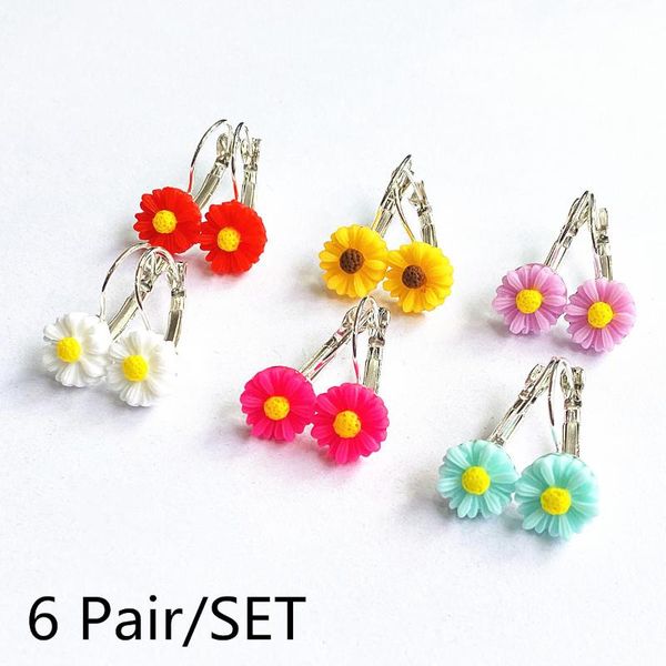 dangle & chandelier 6pair/set women classic white daisy lever back earrings korean fashion holiday 2021 trend charm lady jewelry, Silver
dangle & chandelier 6pair/set women classic white daisy lever back earrings korean fashion holiday 2021 trend charm lady jewelry, Silver