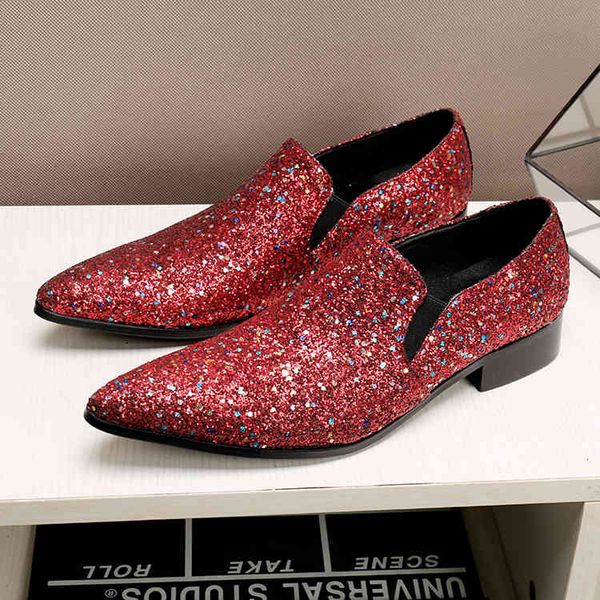 dress shoes luxury designer 2022 red glitter shoes of men dressed party wedding genuine leather velvet smoking moccasin homme lj4r, Black
dress shoes luxury designer 2022 red glitter shoes of men dressed party wedding genuine leather velvet smoking moccasin homme lj4r, Black