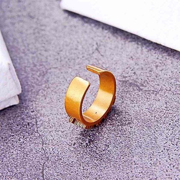 aaa designer jewelry letter fashion simple brass material used ring i45q, Silver
aaa designer jewelry letter fashion simple brass material used ring i45q, Silver