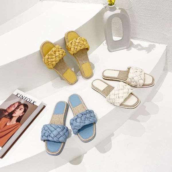 slippers summer woman woven style fisherman shoes round toe flat heels sandals casual flip flops beach vocation outdoor, Black
slippers summer woman woven style fisherman shoes round toe flat heels sandals casual flip flops beach vocation outdoor, Black
