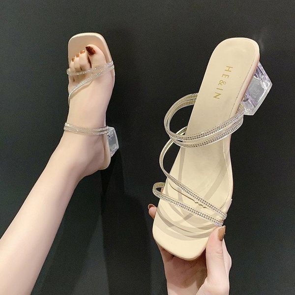 slippers comemore transparent high heels women summer shoes celebrity simple style pvc clear strappy bling square woman, Black
slippers comemore transparent high heels women summer shoes celebrity simple style pvc clear strappy bling square woman, Black