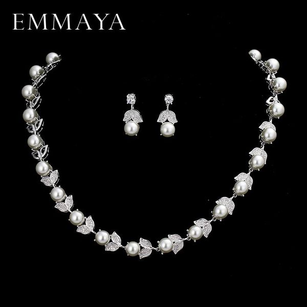 earrings & necklace emmaya silver color pearl jewelry sets for women flower shape vintage wedding set
earrings & necklace emmaya silver color pearl jewelry sets for women flower shape vintage wedding set