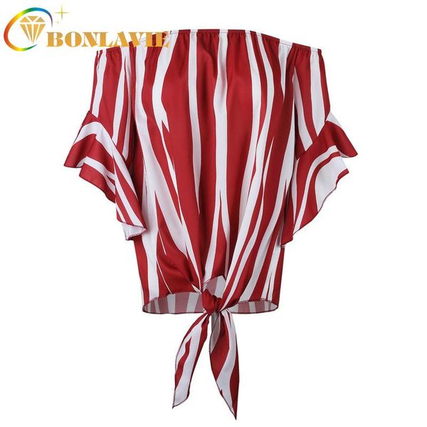 women chiffon blouse summer strip print slash neck flare sleeve size s to xl ladies casual street wear pink gray black blue women's blo, White
women chiffon blouse summer strip print slash neck flare sleeve size s to xl ladies casual street wear pink gray black blue women's blo, White