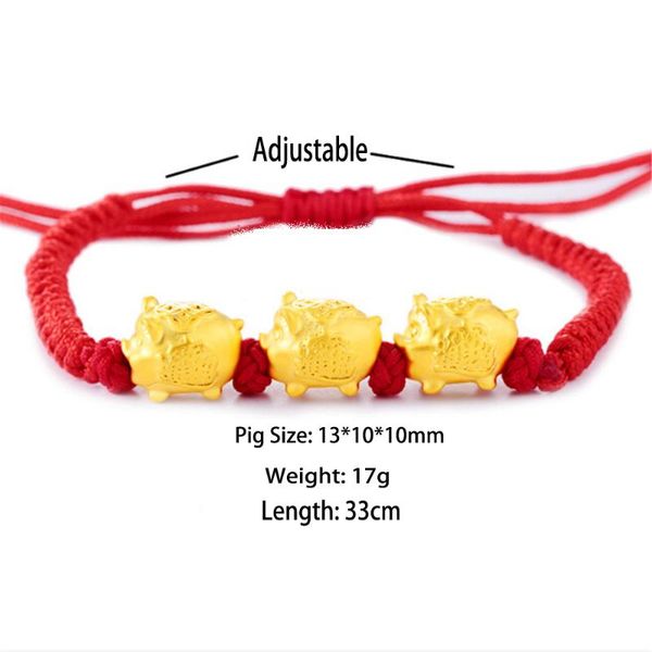 charm bracelets fashion golden pigs red rope bracelet bring wealth pig year birthday gift handmade lucky for men women adjustable, Golden;silver
charm bracelets fashion golden pigs red rope bracelet bring wealth pig year birthday gift handmade lucky for men women adjustable, Golden;silver