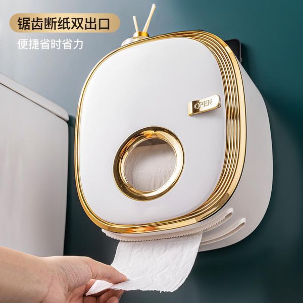 tissue boxes & napkins uosu toilet paper holder wall-mounted light luxury waterproof plastic sanitary storage box bathroom accessories
tissue boxes & napkins uosu toilet paper holder wall-mounted light luxury waterproof plastic sanitary storage box bathroom accessories