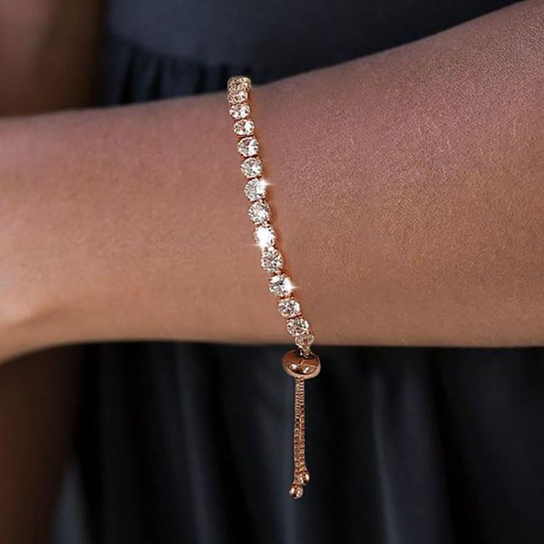 charm bracelets ladies adjustable bracelet zircon rose gold jewelry gift for friends christmas, Golden;silver
charm bracelets ladies adjustable bracelet zircon rose gold jewelry gift for friends christmas, Golden;silver