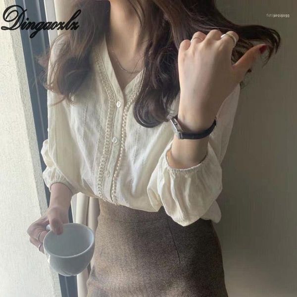 dingaozlz v neck puff lace blouse 2021 white patchwork blusas spring autumn women elegant hollow out shirt1
dingaozlz v neck puff lace blouse 2021 white patchwork blusas spring autumn women elegant hollow out shirt1