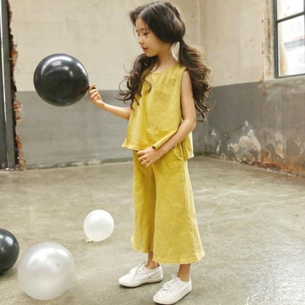 kids summer clothes girl casual suit 2021 children cotton soft sleeveless shirt and loose pants set baby suit,#2808 clothing sets, White
kids summer clothes girl casual suit 2021 children cotton soft sleeveless shirt and loose pants set baby suit,#2808 clothing sets, White